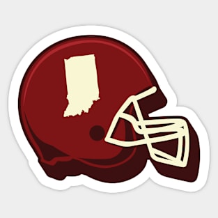 Indiana Outline Football Helmet Sticker